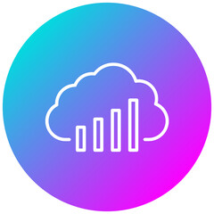 Cloud Stats Icon