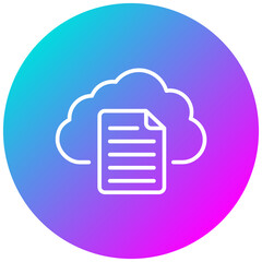 Cloud Document Icon