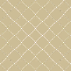 Geometric dotted pattern. Seamless abstract dotted beige and white modern texture for wallpapers and backgrounds
