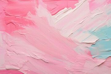 Fototapeta premium Close-Up View of Vibrant Pink and Blue Abstract Artwork