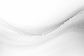 Abstract Waves on a White Background