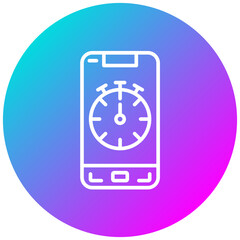 Mobile Stopwatch Icon