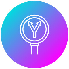 Y Intersection Icon