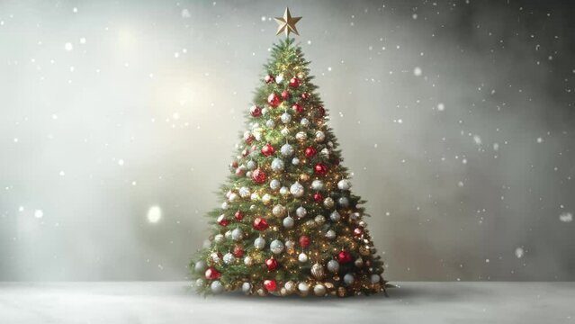 fundo, arvore de natal, natal, abstrata, colorida, fitas, faixas, loop, part&iacute;culas, paisagem, noite, montanhas, floresta, lua cheia, nuvens, christmas, santa claus, night, mountains, &aacute;rvore, feriado, 