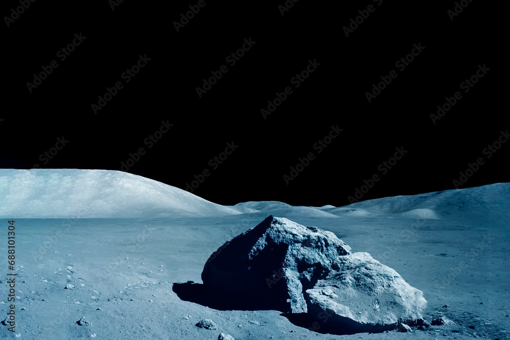 Canvas Prints surface of the moon. elements of this image furnished by nasa