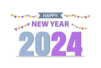 happy new year banner illustration