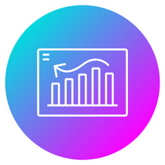 Bell Shaped Graph Icon