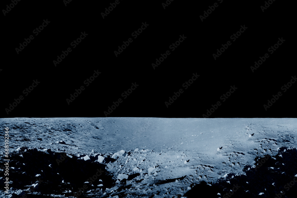 Canvas Prints surface of the moon. elements of this image furnished by nasa