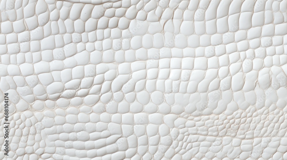 Wall mural Seamless pattern with white reptile skin scales texture.