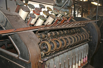 vintage machinery in a textile mill © Jenny Thompson