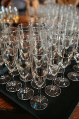 glasses on the table