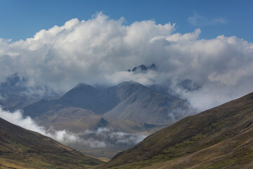 Foggy mountains