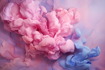 Abstract background of acrylic paint in water. Colorful abstract background. bouquet of pink roses