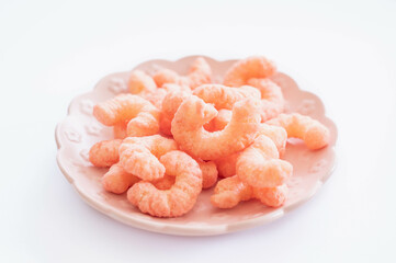 イチゴ味のコーン菓子