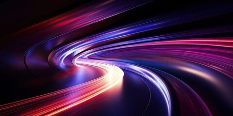 Abstract speed light background, presenting a futuristic concept with dynamic streaks of light that evoke a sense of motion and innovation.
