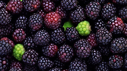 Render texture fresh ripe blackberries