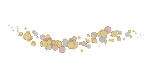 Shower of Elegance: Breathtaking 3D Illustration of Luxurious gold Confetti