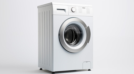 white washing machine isolate on a white background