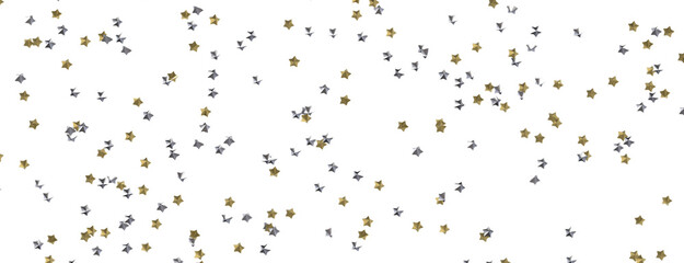 Ethereal Rain of Gold: Step into a Captivating 3D Stars Shower