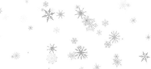 Snowflake Dance: Radiant 3D Illustration Showcasing Falling Christmas Snowflakes in Harmony