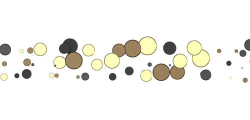 Gilded Celebration: Magnificent 3D Illustration of a Grand gold Confetti Event