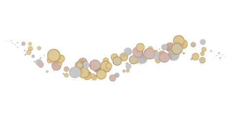 Shower of Elegance: Breathtaking 3D Illustration of Luxurious gold Confetti