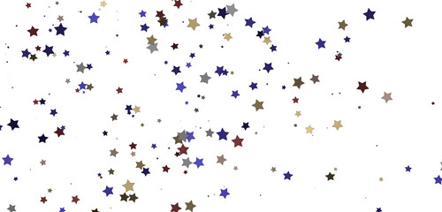 Gilded Wonders Unleashed: 3D Gold Stars Rain Illustration Mesmerizes Viewers