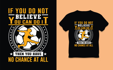 Vector tshirt design slogan typography focus on your goal with football vintage illustration © shohanurgdux
