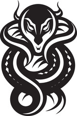 Viper Majesty Iconic Cobra Symbol Elegant Menace Cobra Emblem Design