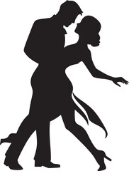 Ethereal Elevation Iconic Couple Mark Whirlwind Waltz Couple Logo Symbol