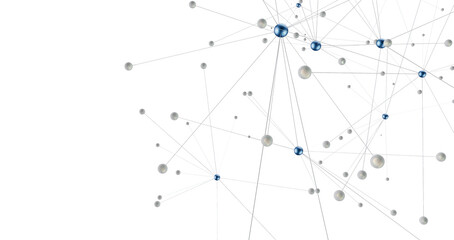 Concept of AI technology, Motion of digital data flow.