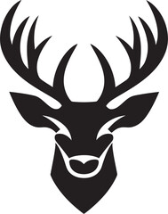 Noble Nature Deer Head Icon Illustration Sublime Serenity Iconic Deer Mark