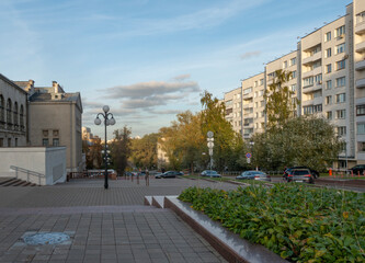 View of Karl Marx street in Minsk