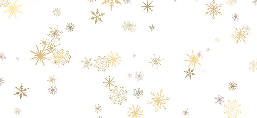 Snowflake Ballet: Exquisite 3D Illustration of Descending Festive Snowflakes in Motion