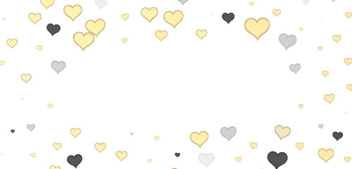 hearts on a pink background. 3d render illustration for advertising. Valentine's Day.