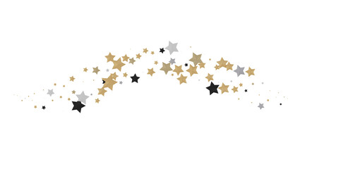 Celestial Downpour: Experience the Marvel of a 3D Gold Stars Rain