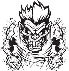 Sinister Specter Dark Lineart Monster Image Phantom Menace Evil Lineart Fiend Vector