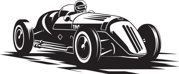 Racing Elegance Motor Car Symbol Revved Up Design Racing Car Logo