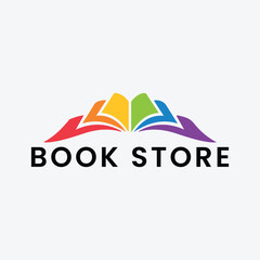 Fototapeta na wymiar book keeper store logo design vector