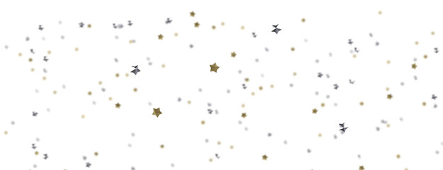 Cascading Christmas Constellations: Brilliant 3D Illustration Showcasing Falling Festive Star Patterns