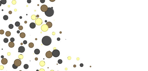 gold  Bliss: Exquisite 3D Illustration of Blissful gold Confetti