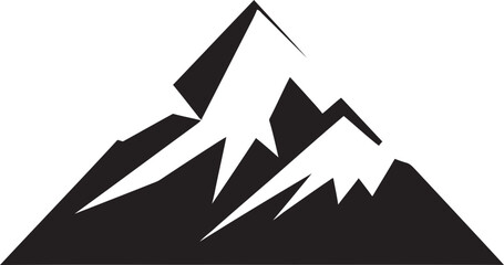 Awe Inspiring Altitude Mountain Emblem Design Natures Pinnacle Iconic Mountain Logo Icon