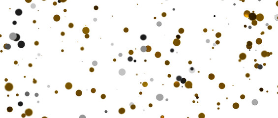 Glittering Triumph: Mind-Blowing 3D Illustration of gold  Confetti Celebration