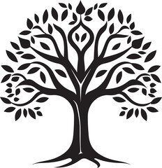 Obraz premium Natures Sentinel Iconic Tree Illustration Sylvan Splendor Tree Iconic Image