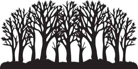 Iconic Canopy Vector Tree Emblem Eco Friendly Mark Logo Tree Vector