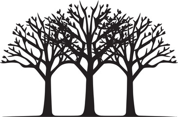 Leafy Insignia Iconic Logo Design Organic Symbolism Vector Tree Icon