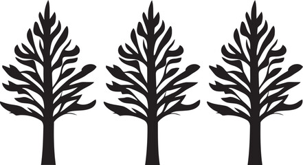 Obraz premium Arbor Authority Logo Tree Design Leaf Logo Iconic Tree Vector