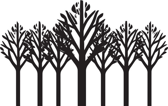 Timeless Arboreal Emblem Logo Vector Verdant Vision Tree Icon Logo Design