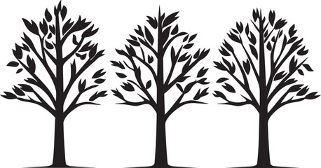 Organic Insignia Vector Tree Logo Evergreen Emblem Tree Icon Vector