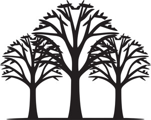 Obraz premium Natures Mark Logo Vector Tree Verdant Symbol Iconic Logo Tree